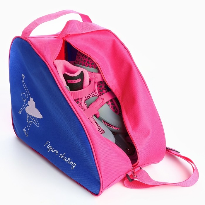 Сумка для роликовых коньков &laquo;FIGURE SKATING&raquo;, 40х32х20 см, синий цвет