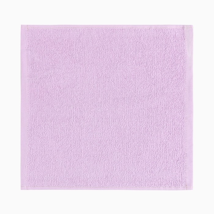 Салфетка махровая 30х30см (фас 5шт) сиреневый,360 г/м, хл100%