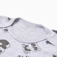 Боди детский, цвет тёмно-серый, рост 68 см