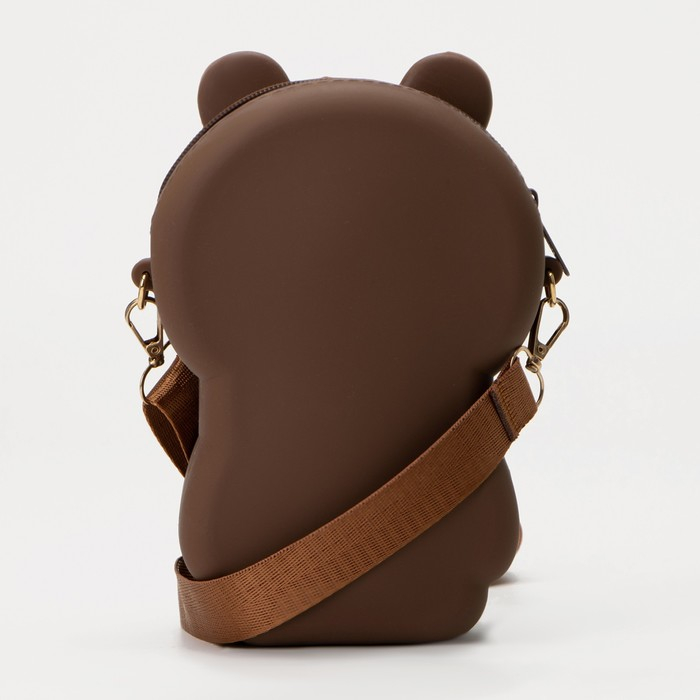 Сумка детская на молнии, цвет коричневый/чёрный Сумка детская на молнии, цвет коричневый/чёрный