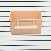 Кормушка для птиц большая, прямоугольная, в клетку, 8 х 5 х 4,5 см, бежевая Кормушка для птиц большая, прямоугольная, в клетку, 8 х 5 х 4,5 см, бежевая