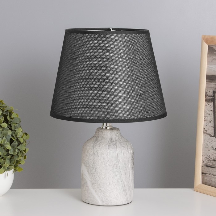 Лампа настольная 38041/1 E14 40Вт серый/черный 20х20х34 см RISALUX Лампа настольная 38041/1 E14 40Вт серый/черный 20х20х34 см RISALUX