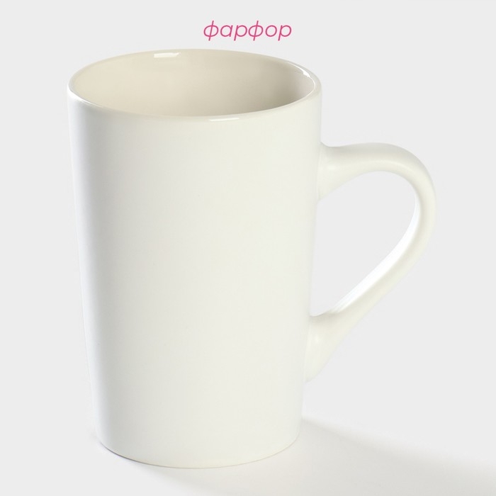 Кружка фарфоровая Доляна «Чувства», 380 мл Кружка фарфоровая Доляна «Чувства», 380 мл