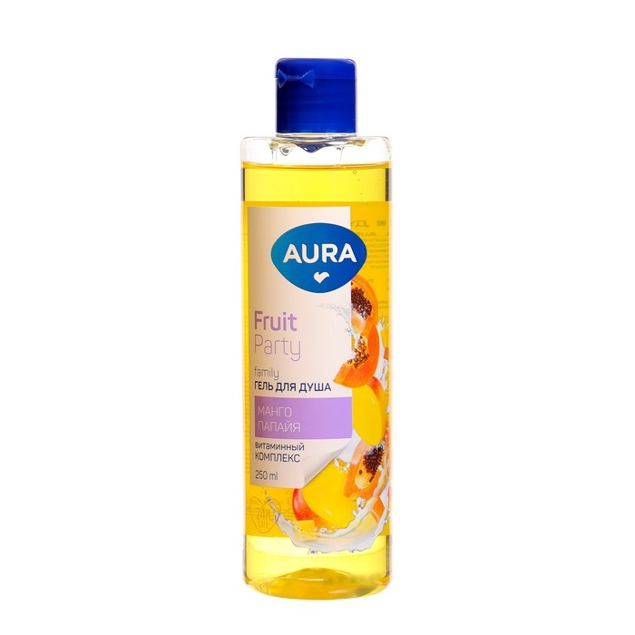 Подарочный набор косметики AURA Подарочный набор косметики AURA " Манго и папайя": гель для душа, 250 мл + крем для рук, 75 мл