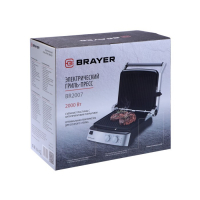 Электрогриль BRAYER BR2007, 2000 Вт, антипригарное покрытие, 29*23 см Электрогриль BRAYER BR2007, 2000 Вт, антипригарное покрытие, 29*23 см