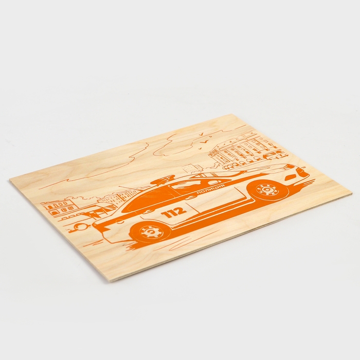 Основы для выжигания «Полиция» 30х21 см Основы для выжигания «Полиция» 30х21 см