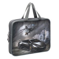 Папка с ручками текстильная А4, 370 х 280 х 60 мм, Stavia "Авто"