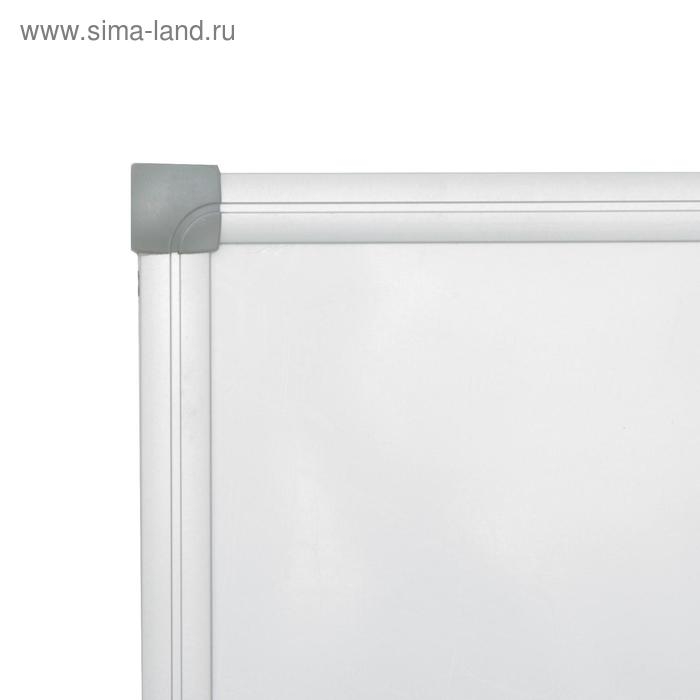 Доска магнитно-маркерная 100х200 см, Calligrata СТАНДАРТ, в алюминиевой рамке, с полочкой