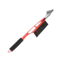 Щетка сметка TORSO, 52 см, со скребком, мягкая ручка, МИКС Щетка сметка TORSO, 52 см, со скребком, мягкая ручка, МИКС