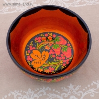 Салатник «Ягодка», 16×16×9 см, хохлома Салатник «Ягодка», 16×16×9 см, хохлома