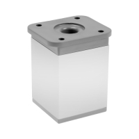 Опора регулируемая ORKV001CR ТУНДРА, квадратная, 40х40, H=60 мм, цвет матовый хром Опора регулируемая ORKV001CR ТУНДРА, квадратная, 40х40, H=60 мм, цвет матовый хром