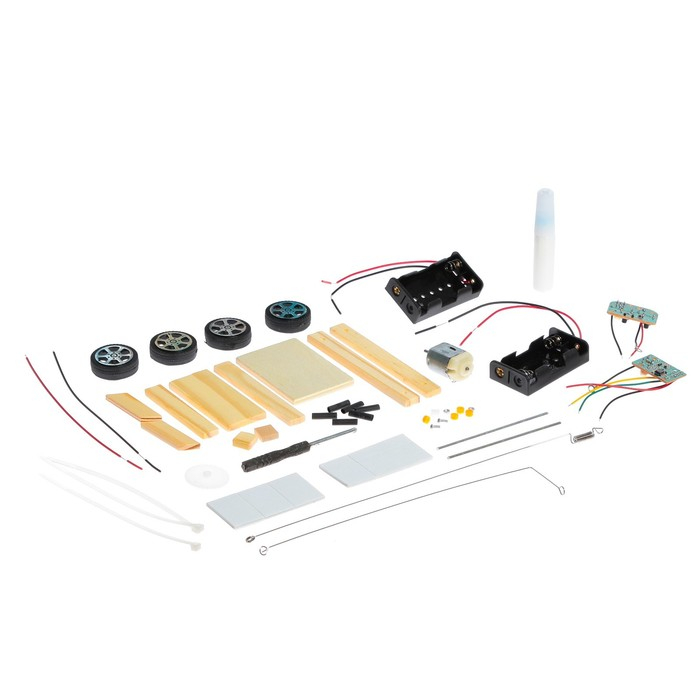Набор для опытов «Машинка», работает от батареек Набор для опытов «Машинка», работает от батареек