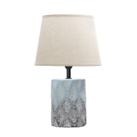 Настольная лампа "Сан" E14 40Вт голубой-серый 20х20х33 см RISALUX