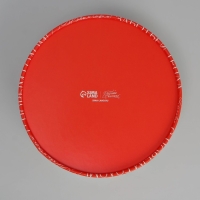 Коробка для макарун тубус с окном &laquo;Новогодние пожелания&raquo;, 16 х 16 х 5 см, Новый год