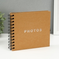 Фотоальбом BRAUBERG Black&Kraft, размер 16х18 см, 20 черных листов Фотоальбом BRAUBERG Black&Kraft, размер 16х18 см, 20 черных листов