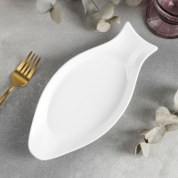 Блюдо фарфоровое для рыбы Wilmax, 25,5×12 см, цвет белый Блюдо фарфоровое для рыбы Wilmax, 25,5×12 см, цвет белый