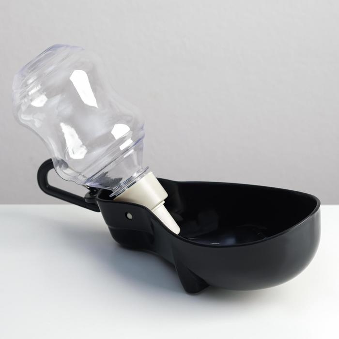 Поилка прогулочная фигурная, 300 мл, с мягким носиком, чёрная Поилка прогулочная фигурная, 300 мл, с мягким носиком, чёрная