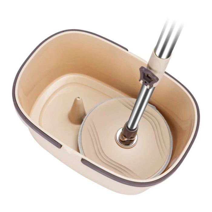 Швабра с отжимом и ведро Доляна, 42,5&times;29&times;18 см, 14 л, телескопическая ручка 80 - 110 см