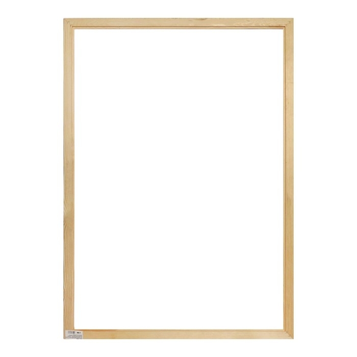 Рама для картин (зеркал) 70 х 100 см, профиль 37 х 18 мм Emma, неокрашенное дерево, (подходит для декорирования)
