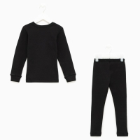 Термобельё для девочки (джемпер, брюки), цвет чёрный, рост 116 см Термобельё для девочки (джемпер, брюки), цвет чёрный, рост 116 см