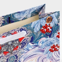 Пакет подарочный новогодний ламинированный &laquo;Дедушка Мороз&raquo;, L 31 х 40 х 11,5 см, Новый год