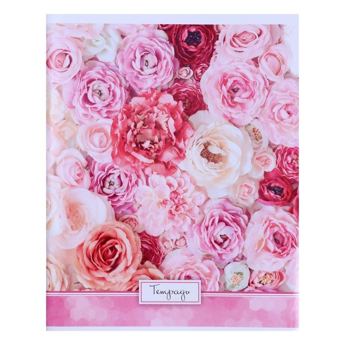 Тетрадь 48 листов в клетку Calligrata Тетрадь 48 листов в клетку Calligrata "Яркие цветы", обложка мелованный картон, УФ-лак, блок офсет, МИКС