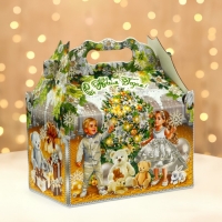 Новый год. Подарочная коробка новогодняя Ларец "Новогодний Шарм" 21,2 х 12,3 х 22,6 см. Новый год. Подарочная коробка новогодняя Ларец "Новогодний Шарм" 21,2 х 12,3 х 22,6 см.
