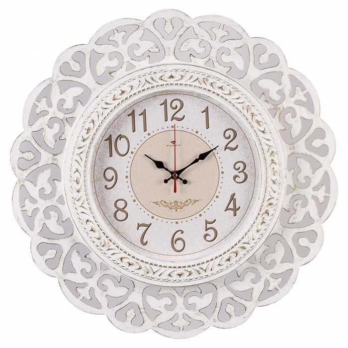 Часы настенные, интерьерные Часы настенные, интерьерные "Кружева", бесшумные, d-47 см