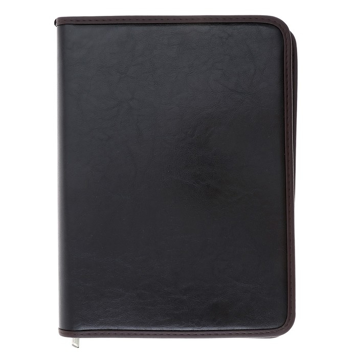 Пaпка деловая, искусственная кожа, для бумаг, 360 х 260 х 30 мм, с металлическим прижимом, 6Д07 Пaпка деловая, искусственная кожа, для бумаг, 360 х 260 х 30 мм, с металлическим прижимом, 6Д07 "Люкс", коричневая