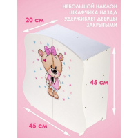 Шкаф «Кокетка» серия «Мишутки» Шкаф «Кокетка» серия «Мишутки»