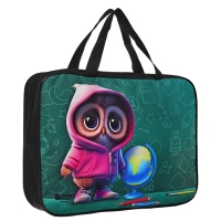 Папка для труда А4 на молнии текстиль 70мм 360 х 260 &laquo;1 сентября: Совушка&raquo;