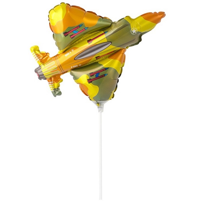 Шар фольгированный 13" &laquo;Истребитель милитари&raquo;