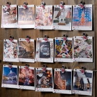 Гирлянда &laquo;Нить&raquo; 2 м роса с насадками &laquo;Прищепки-снеговик&raquo;, IP20, серебристая нить, 20 LED, батарейки ААх2 (нет в комплекте), свечение тёплое белое