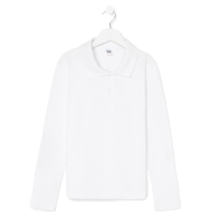 Поло для мальчика, цвет белый, рост 134