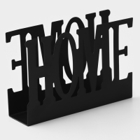 Салфетница Доляна Home, 15×4×10 см, цвет чёрный Салфетница Доляна Home, 15×4×10 см, цвет чёрный