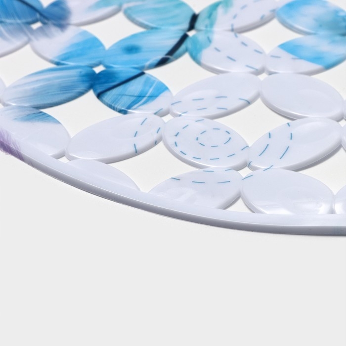 Коврик в раковину Доляна «Пёрышки», 29×29 см Коврик в раковину Доляна «Пёрышки», 29×29 см