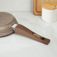 Сковорода &laquo;Гранит Brown&raquo;, d=18 см, антипригарное покрытие, съёмная ручка, цвет МИКС