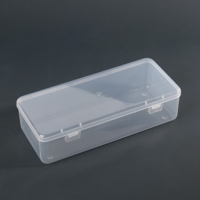Органайзер для хранения, с крышкой, 24,5 × 11 см, цвет прозрачный Органайзер для хранения, с крышкой, 24,5 × 11 см, цвет прозрачный
