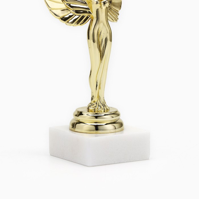 Наградная фигура женская «Ника», золото, подставка пластик камень, 16 х 7 х 5 см. Наградная фигура женская «Ника», золото, подставка пластик камень, 16 х 7 х 5 см.