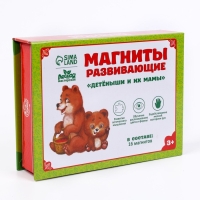 Развивающие магниты &laquo;Мамы и малыши&raquo;, 16 шт.