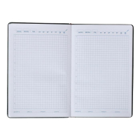 Ежедневник недатированный А5, 100 листов в клетку, с хлястиком, обложка пвх, МИКС