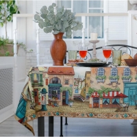 Скатерть &laquo;Этель: Италия&raquo;, 180 &times; 150 см, хлопок 100 %, саржа, 190 г/м&sup2;