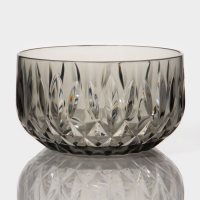 Салатник &laquo;Грани&raquo;, 750 мл, 13,4&times;7,5 см, цвет серый