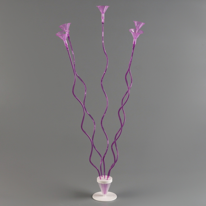 Набор &laquo;ВОЛНА&raquo;, палочка+держатель+подставка, набор 5 шт., фиолетовый