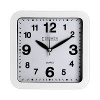 Часы - будильник настольные "Классика", с подвесом, дискретный ход, d-12.5 см, 15 х 15 см, АА Часы - будильник настольные "Классика", с подвесом, дискретный ход, d-12.5 см, 15 х 15 см, АА