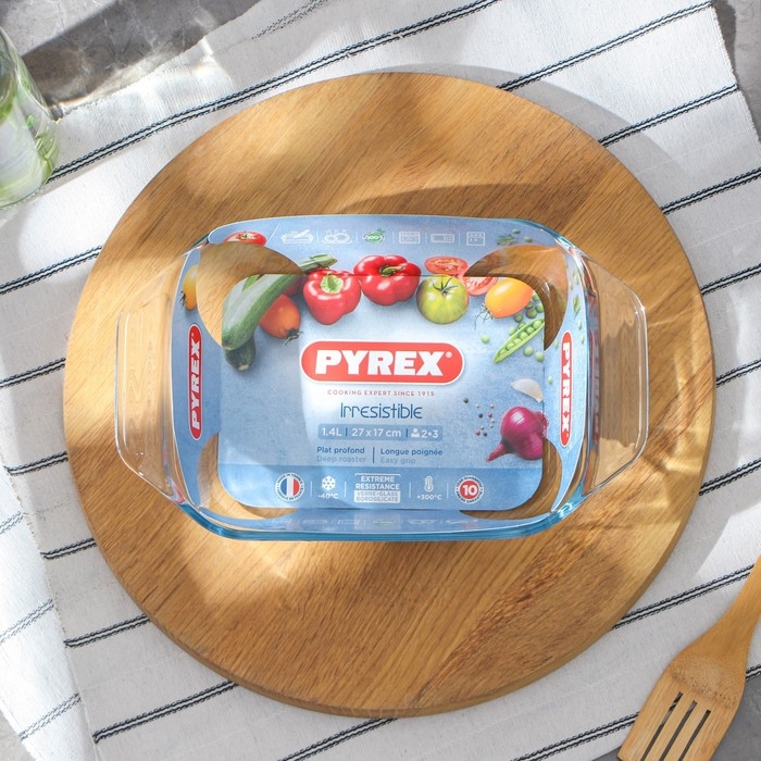 Форма прямоугольная из жаропрочного стекла для запекания Optimum, 1,4 л, 28&times;17 см