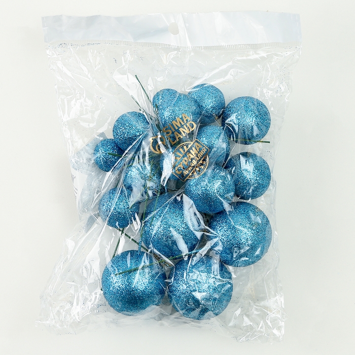 Набор топперов «Бусины», набор 20 шт., цвет синий Набор топперов «Бусины», набор 20 шт., цвет синий