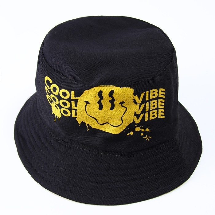 Панама Cool vibe, цвет чёрный, рр 56 Панама Cool vibe, цвет чёрный, рр 56