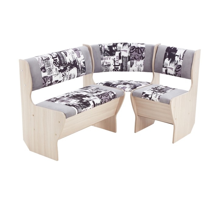 Кухонный уголок УС А-5/3, 1350х980х800, Ясень шимо светлый/Форест 09/Сити Кухонный уголок УС А-5/3, 1350х980х800, Ясень шимо светлый/Форест 09/Сити