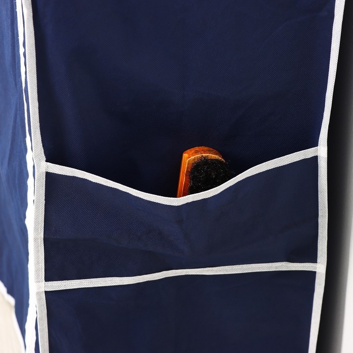 Обувница, 4 яруса, 57&times;28&times;72 см, цвет синий